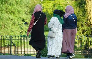 Most Beautiful Image of People at Wardown Public Park of Luton city, England United Kingdom, UK. May 25th, 2023 photo