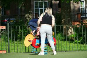 Most Beautiful Image of People at Wardown Public Park of Luton city, England United Kingdom, UK. May 25th, 2023 photo