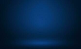 Abstract dark blue empty gradient studio room with copy space for you design vector