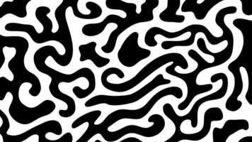 abstract doodle background. doodle bold lines background. Organic hand drawn lines. Wavy brush strokes. Hand drawn black vector swirls.