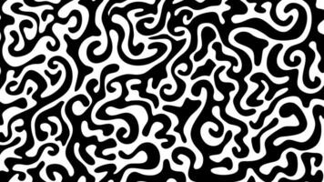 abstract doodle background. doodle bold lines background. Organic hand drawn lines. Wavy brush strokes. Hand drawn black vector swirls.