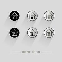 mínimo hogar icono - web página principal símbolo - vector sitio web signo. línea con editable carrera