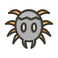 Tarantula Vector Thick Line Filled Colors Icon For Personal And Commercial Use.