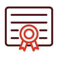 Qualify Vector Thick Line Two Color Icons For Personal And Commercial Use.