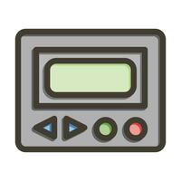 Beeper Vector Thick Line Filled Colors Icon For Personal And Commercial Use.