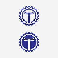letter T logo image and font T design graphic  vector