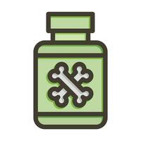 Poison Vector Thick Line Filled Colors Icon For Personal And Commercial Use.