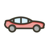 Car Vector Thick Line Filled Colors Icon For Personal And Commercial Use.