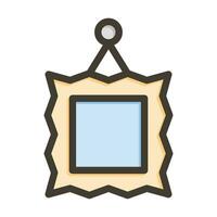 Frame Vector Thick Line Filled Colors Icon For Personal And Commercial Use.