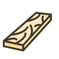 Planks Vector Thick Line Filled Colors Icon For Personal And Commercial Use.