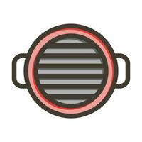 Grill Vector Thick Line Filled Colors Icon For Personal And Commercial Use.