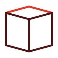 Box Vector Thick Line Two Color Icons For Personal And Commercial Use.