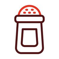 Salt Vector Thick Line Two Color Icons For Personal And Commercial Use.