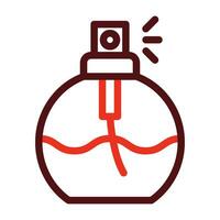 Perfume Bottle Vector Thick Line Two Color Icons For Personal And Commercial Use.