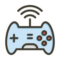 Online Gaming Vector Thick Line Filled Colors Icon For Personal And Commercial Use.