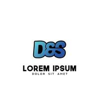 DS Initial Logo Design Vector