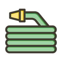 Water Hose Vector Thick Line Filled Colors Icon For Personal And Commercial Use.