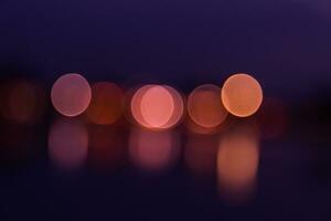 lights of blur bokeh background photo