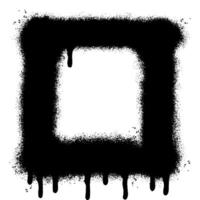 Spray Painted Graffiti square icon Sprayed isolated with a white background. vector