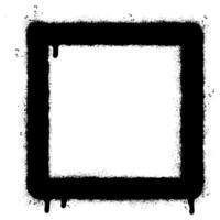 Spray Painted Graffiti square icon Sprayed isolated with a white background. vector