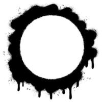 Spray Painted Graffiti round icon Sprayed isolated with a white background. vector