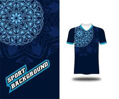 pattern mandala sport jersey kit vector background