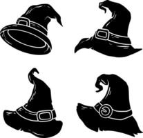 Set of Witch Hat vector