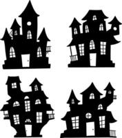 Set of Haunted House vector