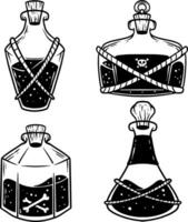 Set of Potion Bottle vector