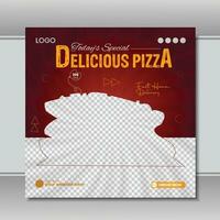 delicious food social media design vector