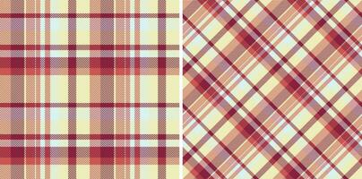 Check textile texture of seamless pattern vector with a fabric tartan background plaid.