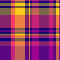 Pattern textile check of tartan seamless fabric with a vector plaid texture background.