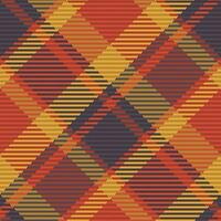 Seamless pattern of scottish tartan plaid. Repeatable background with check fabric texture. Vector backdrop striped textile print.