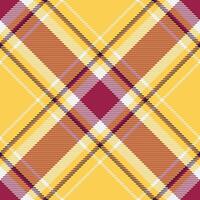 Seamless tartan textile of pattern check plaid with a vector background texture fabric.