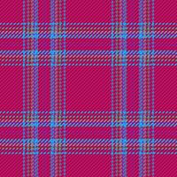 Check background vector of plaid textile texture with a tartan pattern fabric seamless.