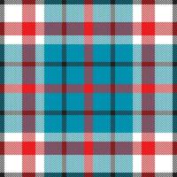 Plaid check pattern. Seamless fabric texture. Tartan textile print. vector