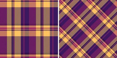 Tartan vector textile of fabric pattern plaid with a check texture background seamless.