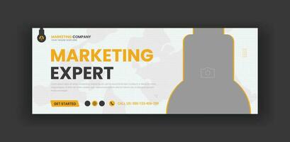 Digital Marketing Agency Social Media Cover Banner Template vector