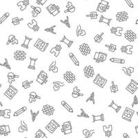 Building and Construction Seamless vector pattern made of line icons. Suitable for web wrapping, printing, web sites, apps