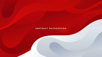 Modern abstract geometric red white background with shadow suit for business corporate banner backdrop presentation and much more Premium Vector