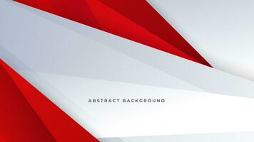 Modern abstract geometric red white background with shadow suit for business corporate banner backdrop presentation and much more Premium Vector