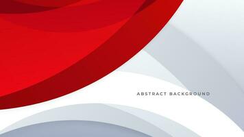 Modern abstract geometric red white background with shadow suit for business corporate banner backdrop presentation and much more Premium Vector