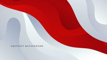 Modern abstract geometric red white background with shadow suit for business corporate banner backdrop presentation and much more Premium Vector