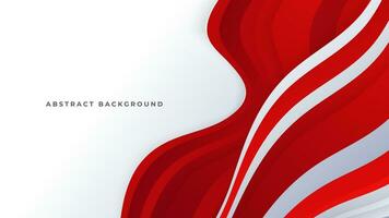 Modern abstract geometric red white background with shadow suit for business corporate banner backdrop presentation and much more Premium Vector