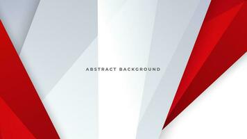 Modern abstract geometric red white background with shadow suit for business corporate banner backdrop presentation and much more Premium Vector