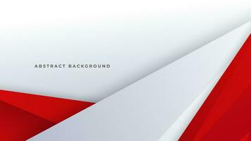 Modern abstract geometric red white background with shadow suit for business corporate banner backdrop presentation and much more Premium Vector