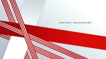 Modern abstract geometric red white background with shadow suit for business corporate banner backdrop presentation and much more Premium Vector