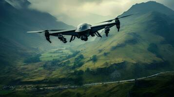 fpv reconnaissance military drone generative ai photo
