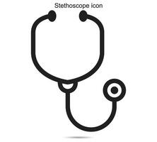 Stethoscope icon, Vector illustration