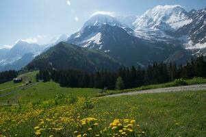 paisaje de el francés Alpes foto